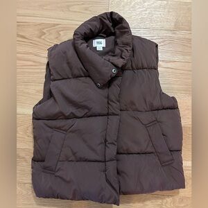 BDG Urban Outfitters Brown Puffer Vest Small S